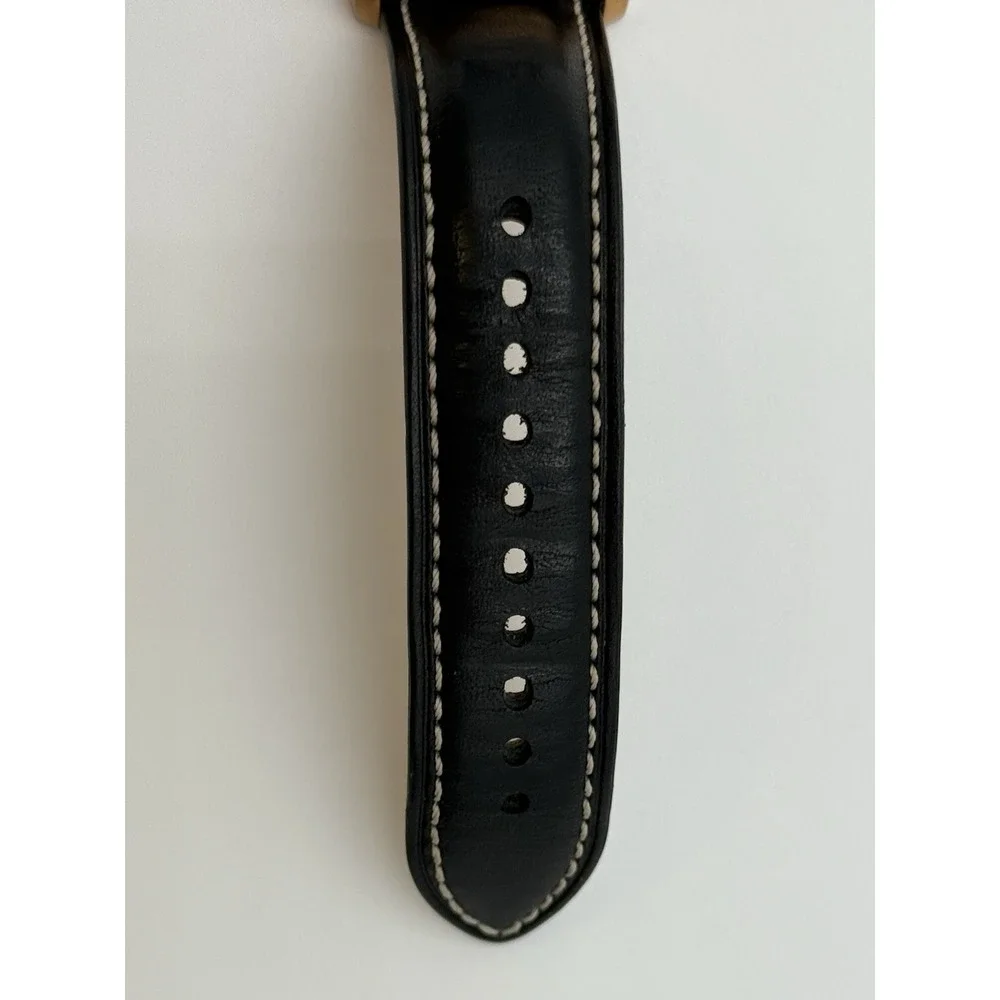 Jack Mason JM-A101 Aviator Pilot Watch Bronze Tone Black Leather 100M